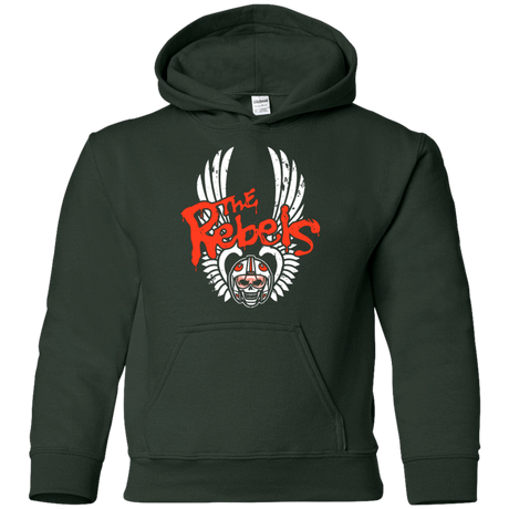 Sweatshirts Forest Green / YS THE REBELS Youth Hoodie