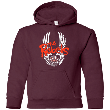 Sweatshirts Maroon / YS THE REBELS Youth Hoodie
