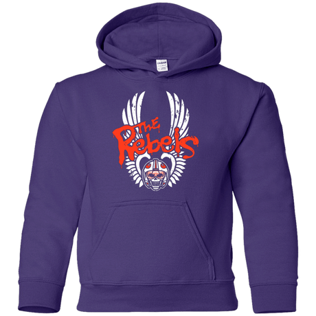 Sweatshirts Purple / YS THE REBELS Youth Hoodie