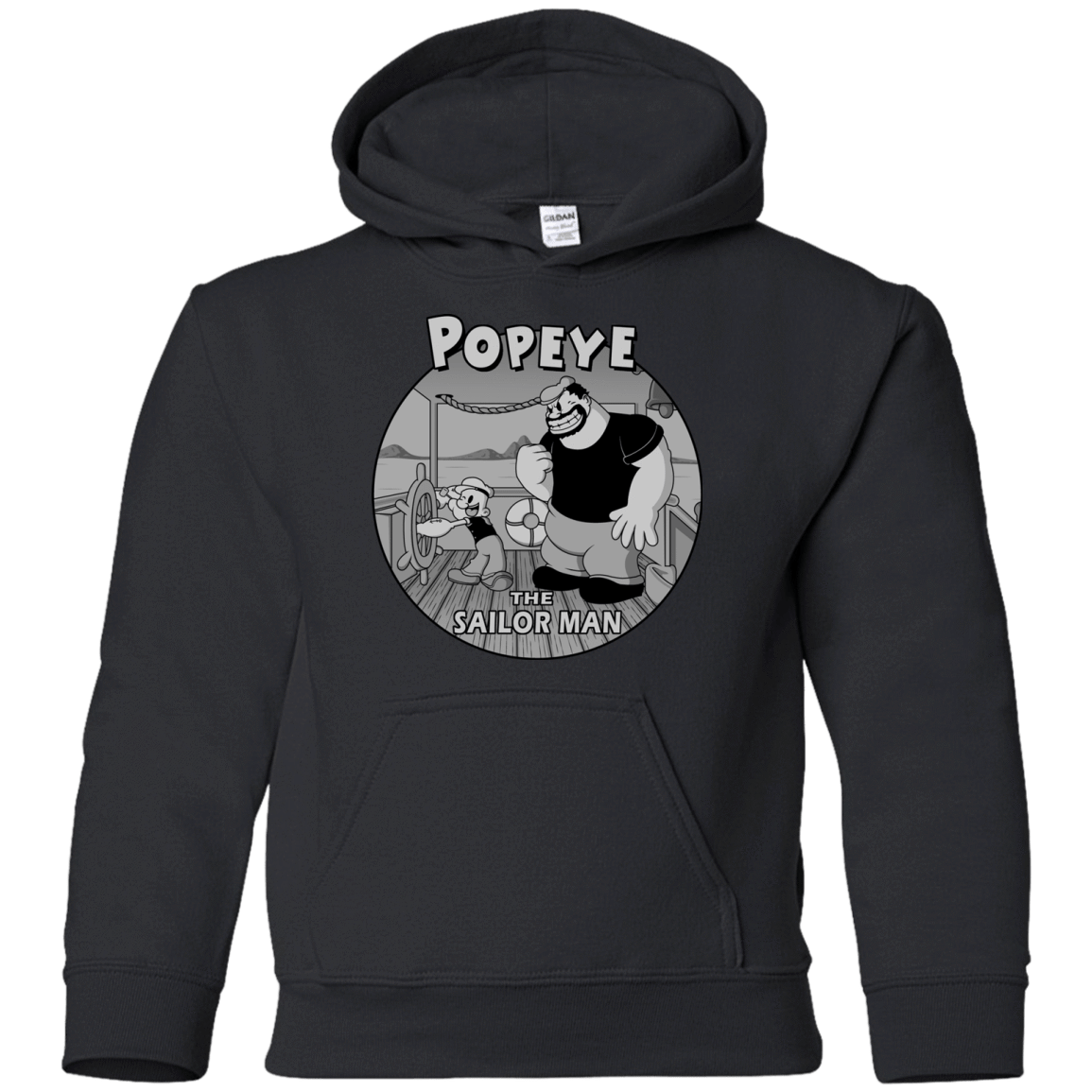 Sweatshirts Black / YS The Sailor Man Youth Hoodie