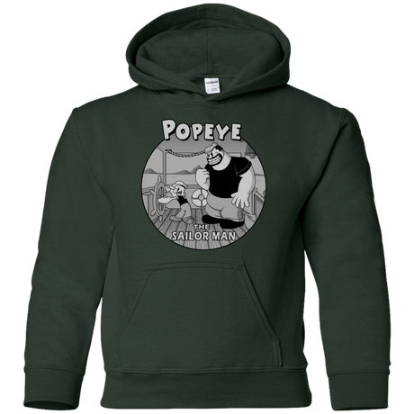 Sweatshirts Forest Green / YS The Sailor Man Youth Hoodie