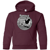 Sweatshirts Maroon / YS The Sailor Man Youth Hoodie