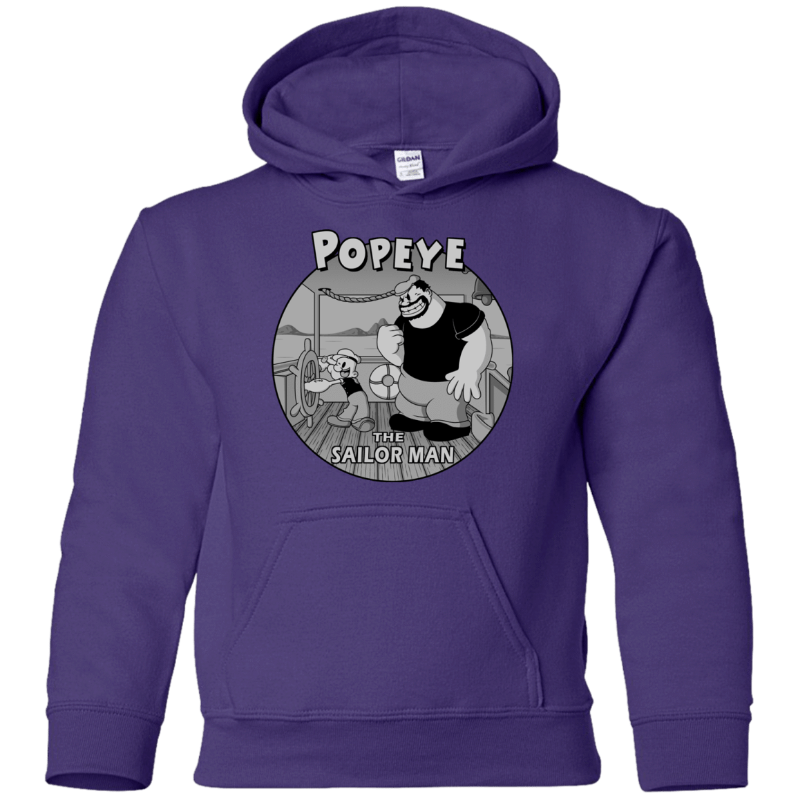 Sweatshirts Purple / YS The Sailor Man Youth Hoodie