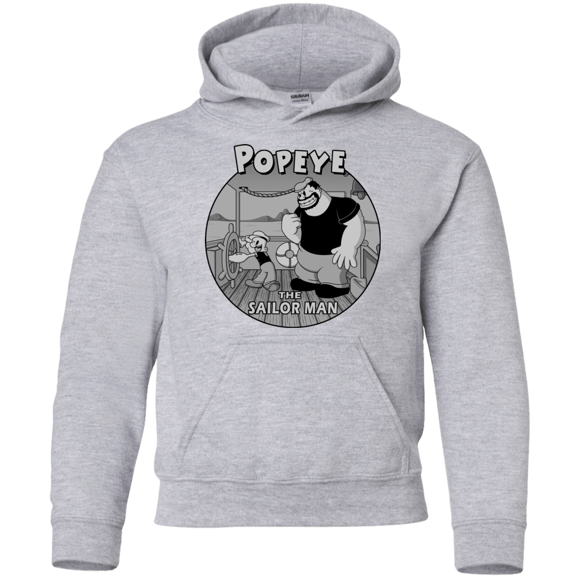 Sweatshirts Sport Grey / YS The Sailor Man Youth Hoodie