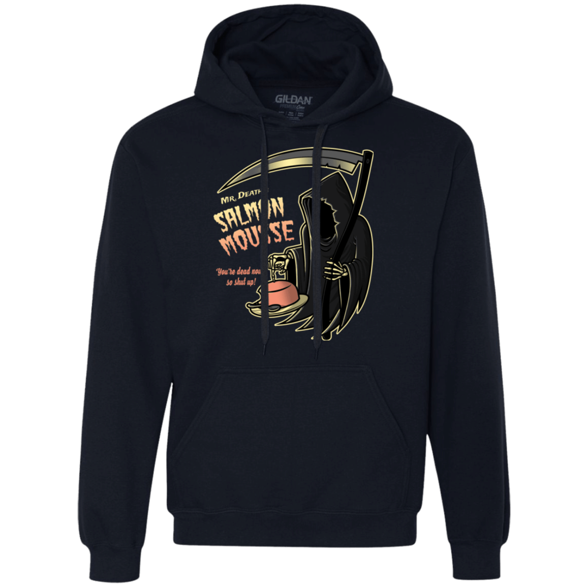 Sweatshirts Navy / Small The Salmon Mousse Premium Fleece Hoodie