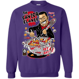 Sweatshirts Purple / S The Savior Flakes Crewneck Sweatshirt