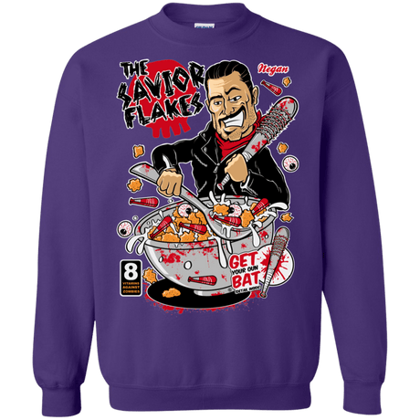 Sweatshirts Purple / S The Savior Flakes Crewneck Sweatshirt