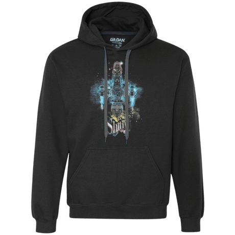 Sweatshirts Black / S The Shiniest Spaceship Premium Fleece Hoodie