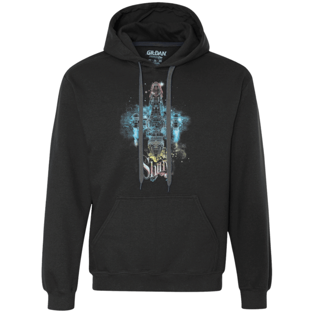 Sweatshirts Black / S The Shiniest Spaceship Premium Fleece Hoodie