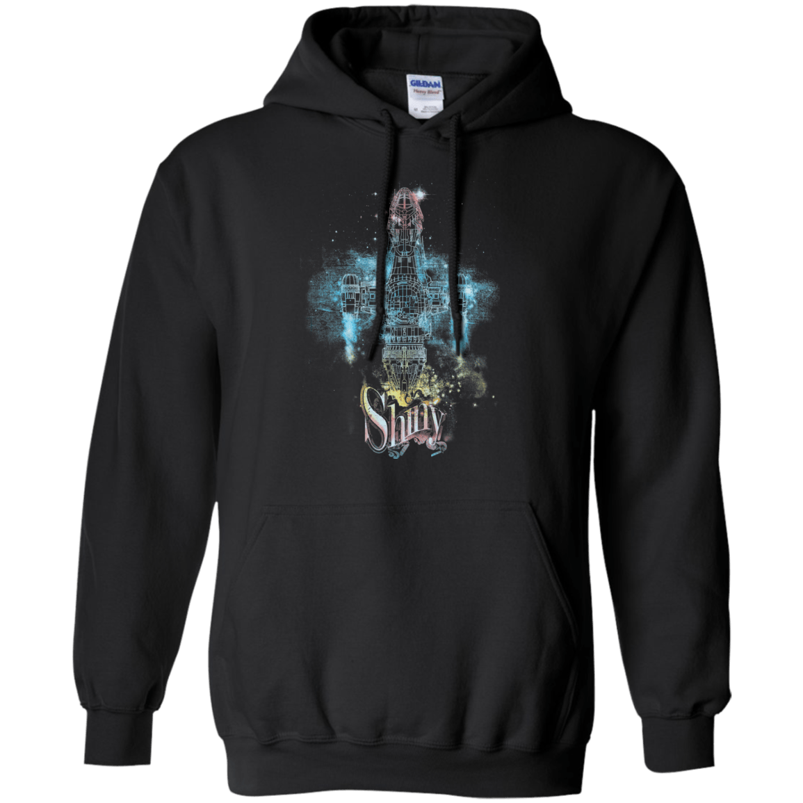 Sweatshirts Black / S The Shiniest Spaceship Pullover Hoodie