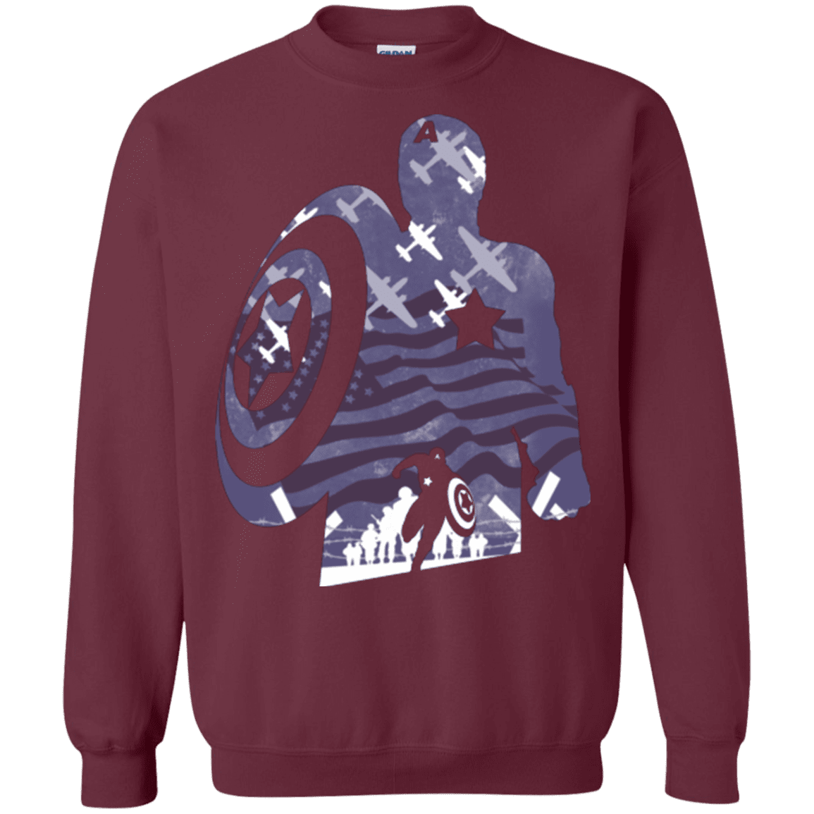 Sweatshirts Maroon / Small The Soldier Crewneck Sweatshirt