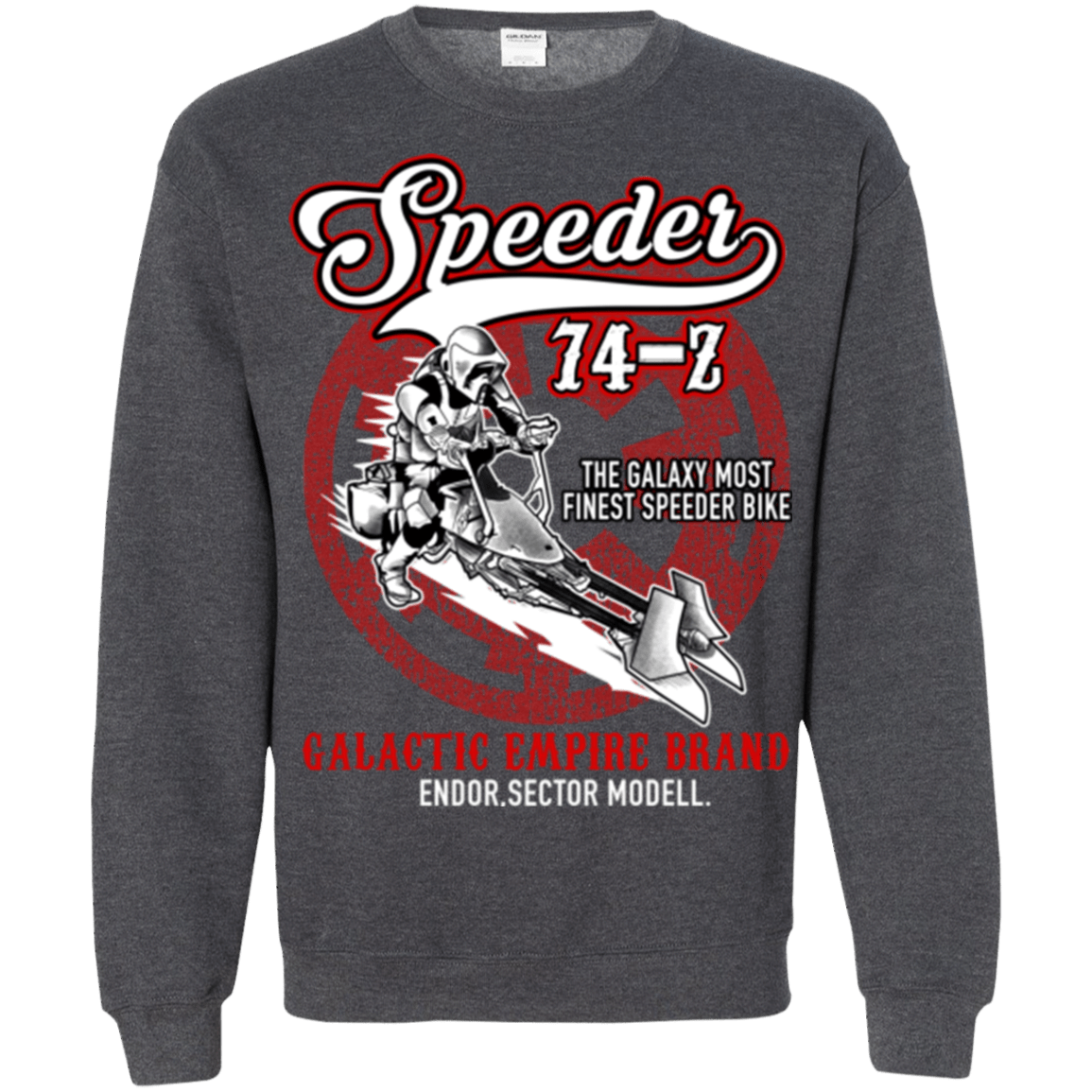 Sweatshirts Dark Heather / Small The Speeder Crewneck Sweatshirt