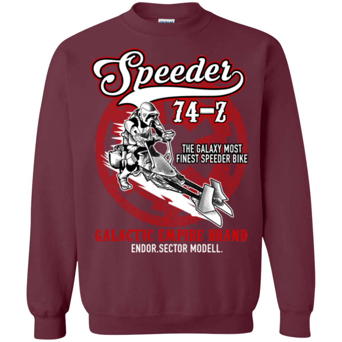 Sweatshirts Maroon / Small The Speeder Crewneck Sweatshirt