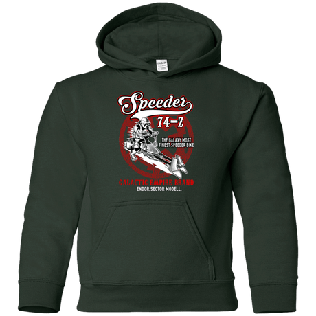 Sweatshirts Forest Green / YS The Speeder Youth Hoodie