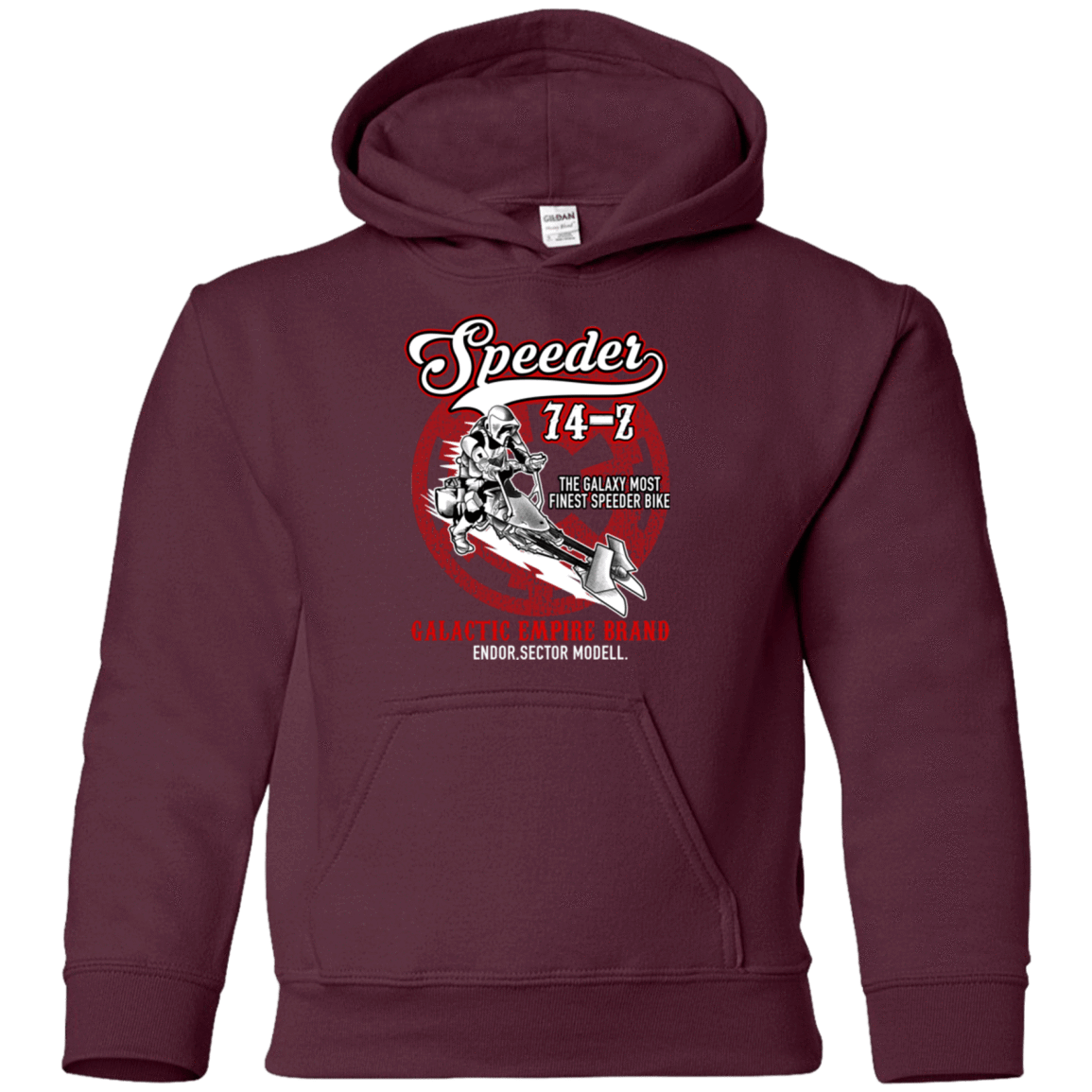 Sweatshirts Maroon / YS The Speeder Youth Hoodie