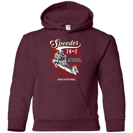 Sweatshirts Maroon / YS The Speeder Youth Hoodie