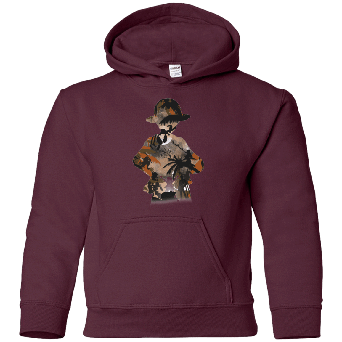 Sweatshirts Maroon / YS The Straw Hat Crew Youth Hoodie