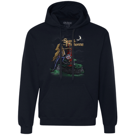Sweatshirts Navy / Small The Sword and Michonne Premium Fleece Hoodie