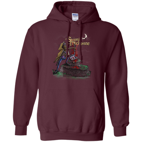 Sweatshirts Maroon / Small The Sword and Michonne Pullover Hoodie