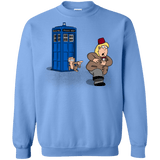 Sweatshirts Carolina Blue / S The Tardis Monkey Crewneck Sweatshirt