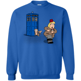 Sweatshirts Royal / S The Tardis Monkey Crewneck Sweatshirt