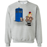 Sweatshirts Sport Grey / S The Tardis Monkey Crewneck Sweatshirt