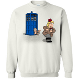 Sweatshirts White / S The Tardis Monkey Crewneck Sweatshirt
