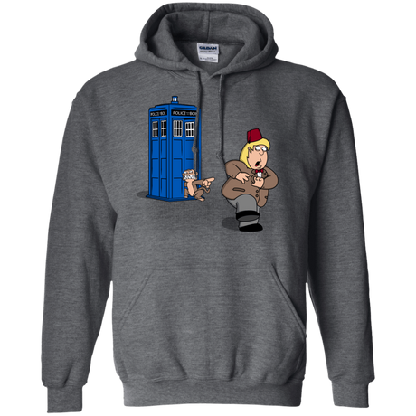 Sweatshirts Dark Heather / S The Tardis Monkey Hoodie