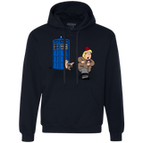 Sweatshirts Navy / S The Tardis Monkey Premium Fleece Hoodie