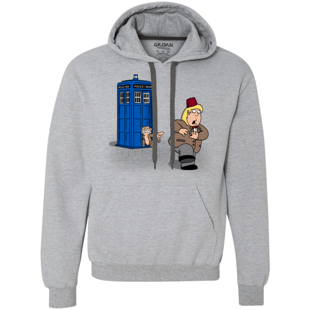 Sweatshirts Sport Grey / S The Tardis Monkey Premium Fleece Hoodie