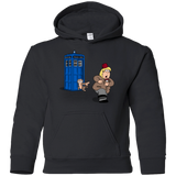 Sweatshirts Black / YS The Tardis Monkey Youth Hoodie