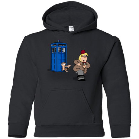 Sweatshirts Black / YS The Tardis Monkey Youth Hoodie