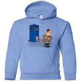 Sweatshirts Carolina Blue / YS The Tardis Monkey Youth Hoodie