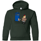 Sweatshirts Forest Green / YS The Tardis Monkey Youth Hoodie
