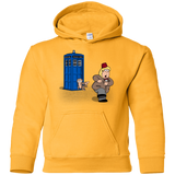 Sweatshirts Gold / YS The Tardis Monkey Youth Hoodie