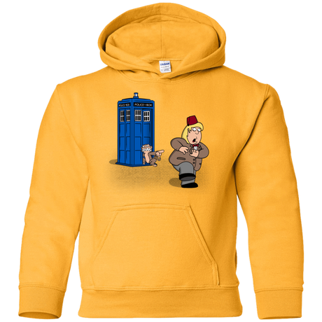 Sweatshirts Gold / YS The Tardis Monkey Youth Hoodie