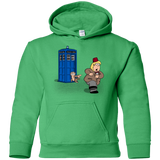 Sweatshirts Irish Green / YS The Tardis Monkey Youth Hoodie