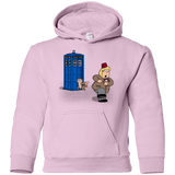 Sweatshirts Light Pink / YS The Tardis Monkey Youth Hoodie