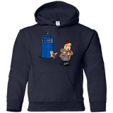 Sweatshirts Navy / YS The Tardis Monkey Youth Hoodie