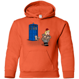 Sweatshirts Orange / YS The Tardis Monkey Youth Hoodie