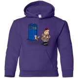 Sweatshirts Purple / YS The Tardis Monkey Youth Hoodie