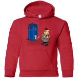 Sweatshirts Red / YS The Tardis Monkey Youth Hoodie