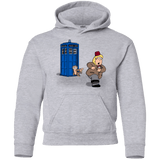 Sweatshirts Sport Grey / YS The Tardis Monkey Youth Hoodie