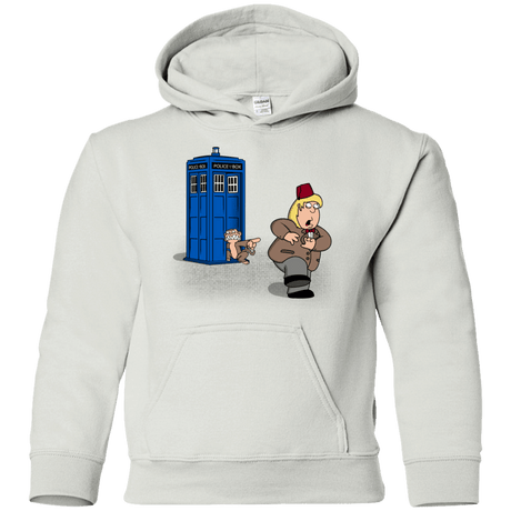 Sweatshirts White / YS The Tardis Monkey Youth Hoodie