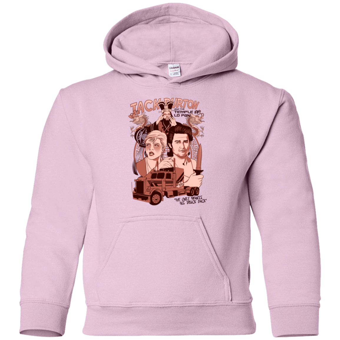 Sweatshirts Light Pink / YS The Temple of Lo Pan Youth Hoodie