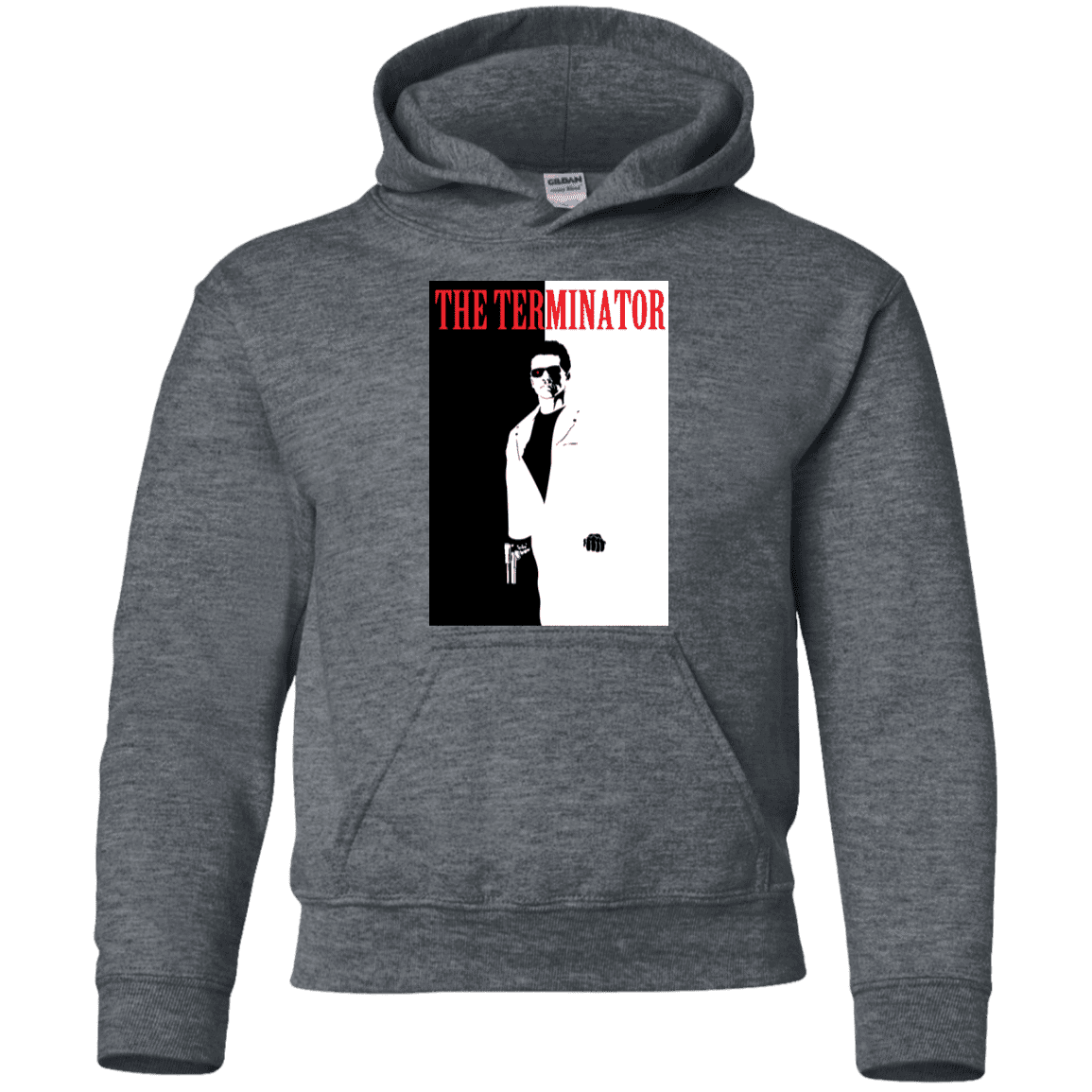 Sweatshirts Dark Heather / YS The Terminator Youth Hoodie