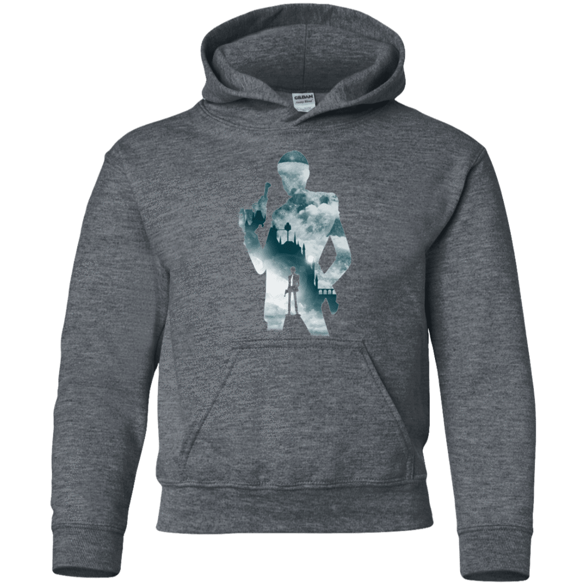 Sweatshirts Dark Heather / YS The Thief and the Castle Youth Hoodie
