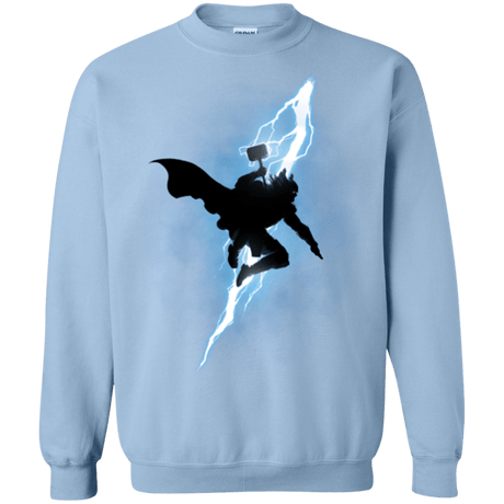 Sweatshirts Light Blue / Small The Thunder God Returns Crewneck Sweatshirt