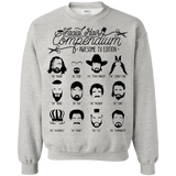 Sweatshirts Ash / Small The TV Facial Hair Compendium Crewneck Sweatshirt