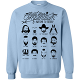 Sweatshirts Light Blue / Small The TV Facial Hair Compendium Crewneck Sweatshirt